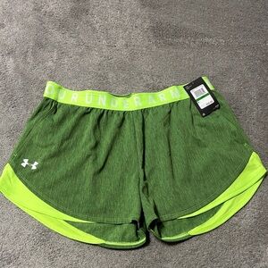 Under Armour Women's Vibrant Green Athletic Shorts
